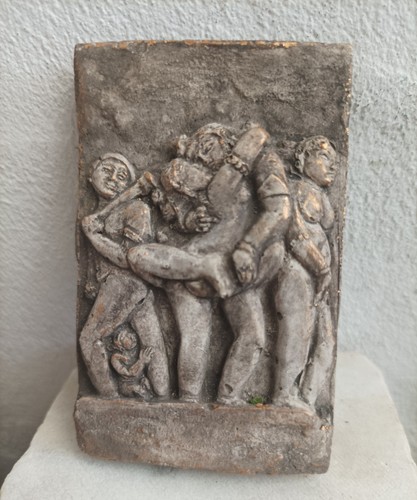 Relief indien götter akt - relief,, indien,