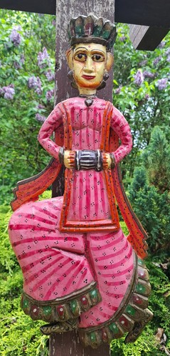 Holz figur wand relief musiker - wand,