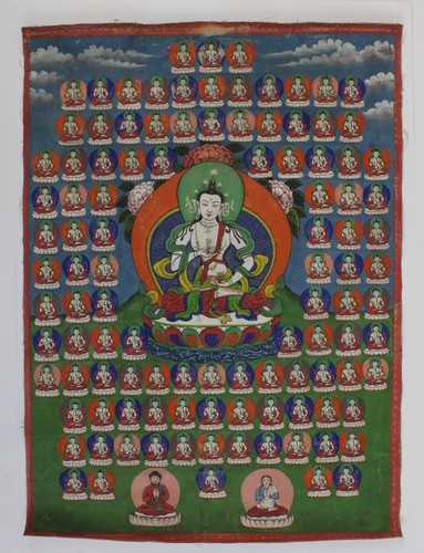 Thangka chenrezig tibet 1960er - chenrezig,