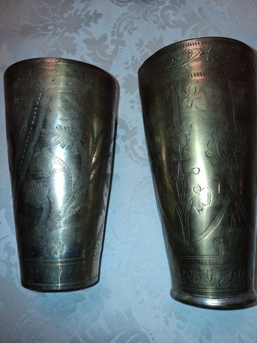 Paar antike lassi becher aus - paar,