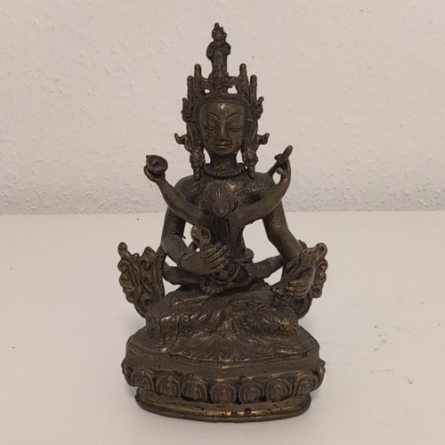 Indische bronzefigur kubera - indische,