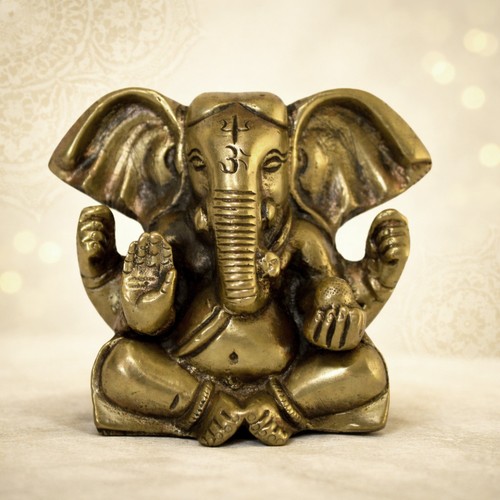 Ganesh statue figur messing - statue,