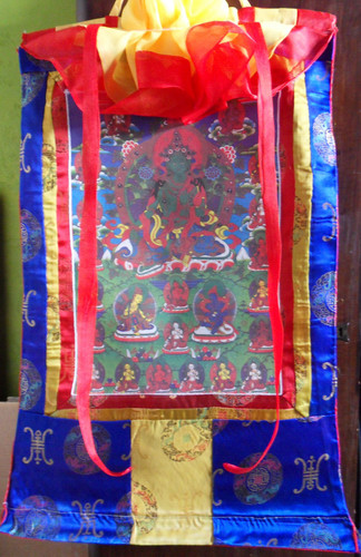 Thangka grüne tara - grüne, tara,