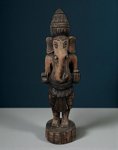 Alte ganesha figur holz - figur,