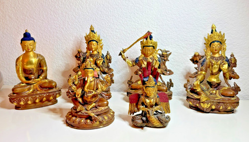 Buddha figuren nepal kupfer - figuren,