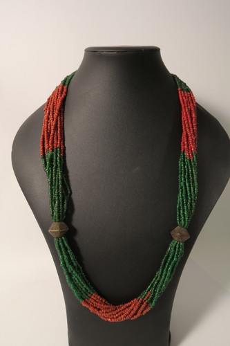Collier glasperlen messing - collier,