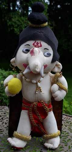 Ganesha stoff puppe aus - puppe,