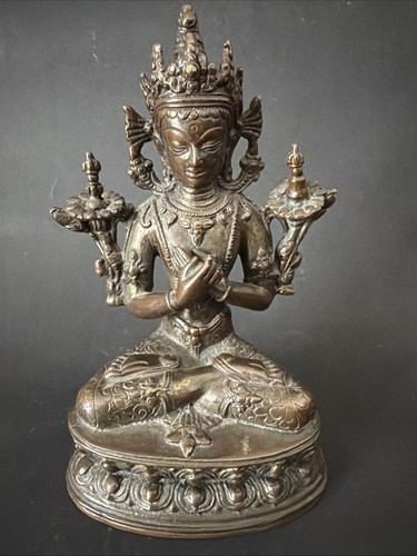 Buddha alt bronze antiqe asia - buddha,