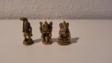 3 Stück Ganesha Messing