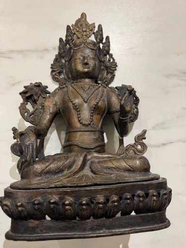 Buddhistische bronze statue - bronze,